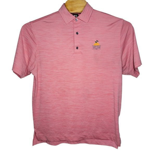 FJ Footjoy Medium Short Sleeve Pink Golf Pinecrest Men's Polo‎ Shirt